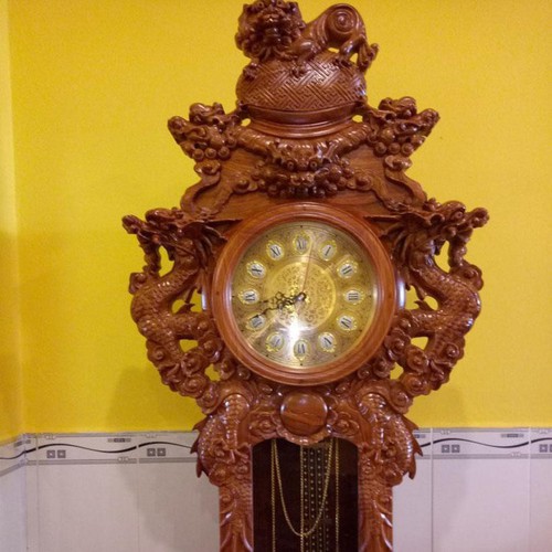 Đồng Hồ Cây Nghê Gỗ Hương